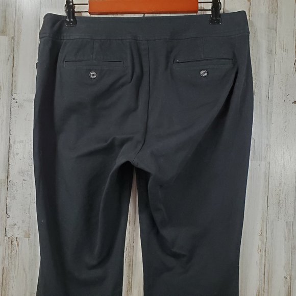 Chaps Womens Pants 10 Black Career Stretch Cotton Blend R3 - Picture 5 of 7